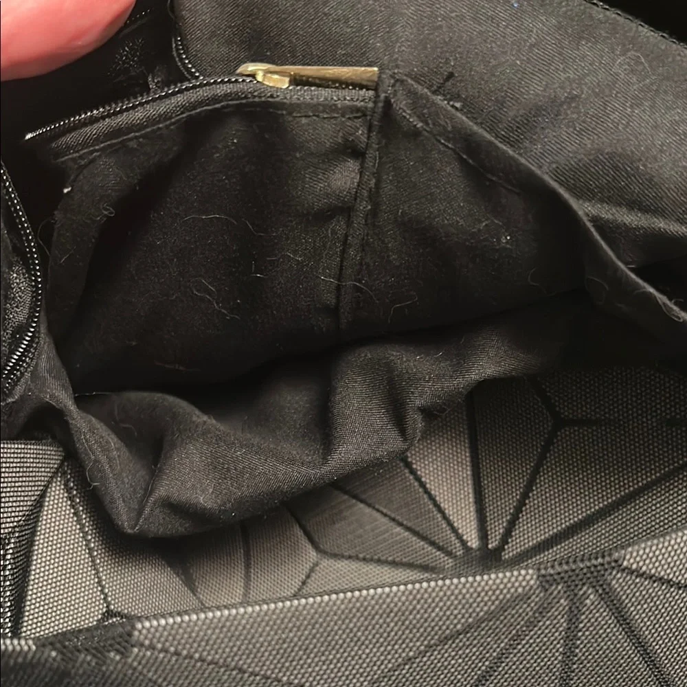 Stylish Black and White Geometric Tote/Backpack